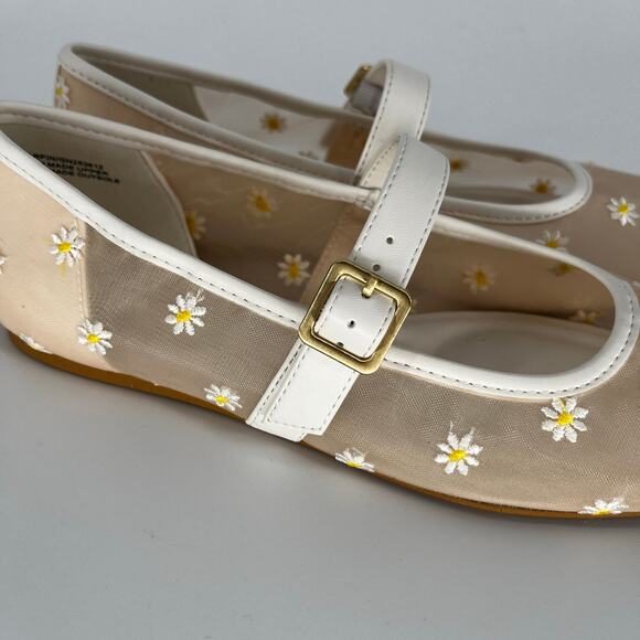 BCBGeneration Harperin Mary Jane Flats White Daisy – Size 7.5M - Picture 7 of 13